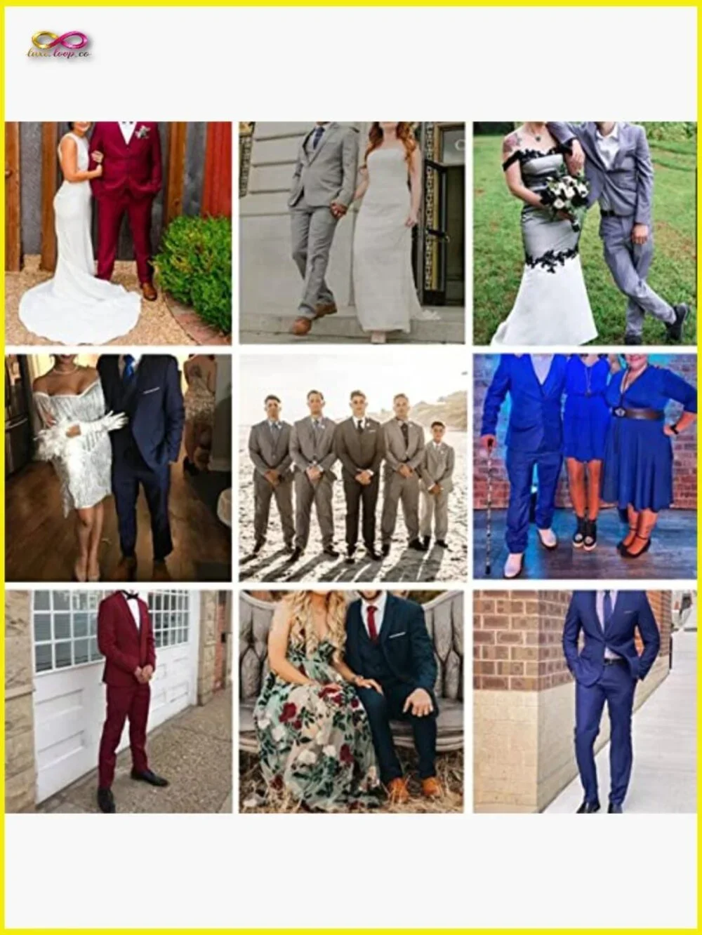 Slim Fit Three Piece Suit Set Modern Formal Business Wedding Blazer Vest Pants